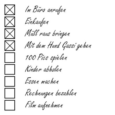 Checkliste