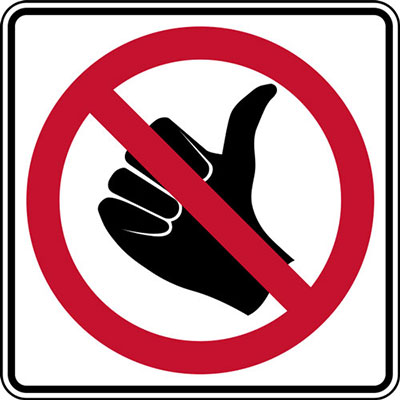 No Hitchhiking
