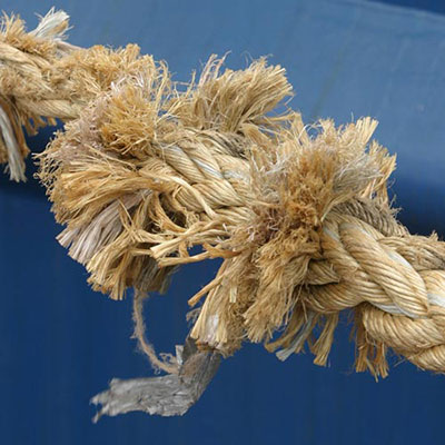 Frayed