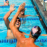  High-fiving 